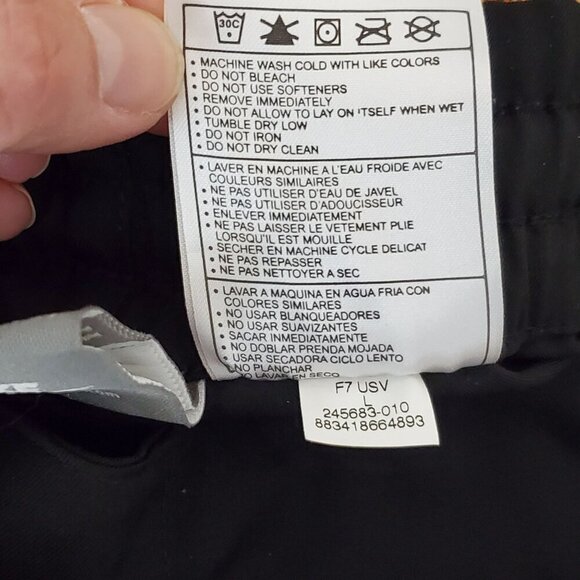 Nike NikeFit Dri-Fit Womens Large Black & White Athletic Capri Workout Pants - Picture 6 of 8